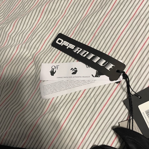 OFF WHITE SIZE XXS BLACK POLYESTER TEE - Picture 3 of 4